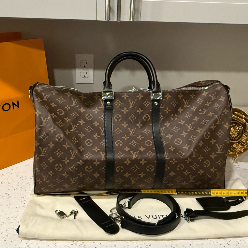 Louis Vuitton Brown Monogram Duffel Bag
